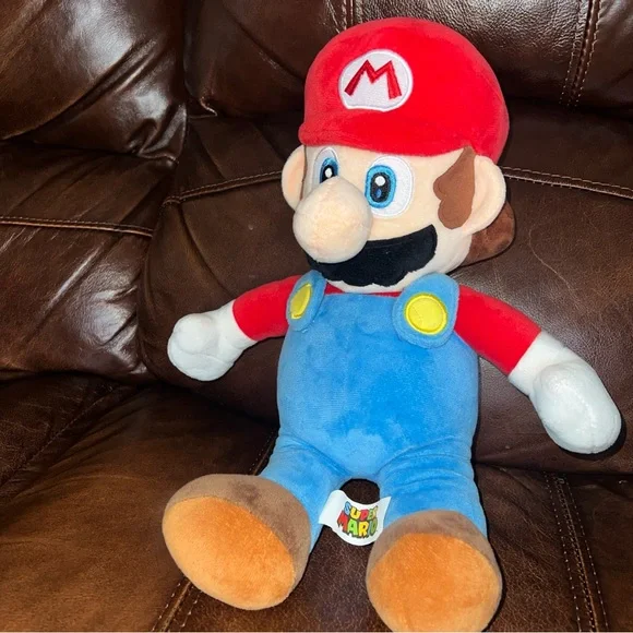 Nintendo Mario Stuffed Plush Animal Super Mario Brothers Figure Toy 16” Tall - Picture 1 of 4